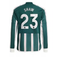 Manchester United Luke Shaw #23 Bortatröja 2023-24 Långärmad